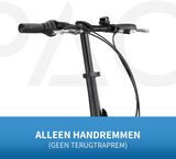 PACTO Three Vouwfiets - 20 Inch - 27 cm Aluminium frame - 6 Shimanoversnellingen - opvouwbare stadsfiets - eenvoudig op te vouwen in 10 seconden - V-brakes en dubbelwandige aluminium velgen - Zwart