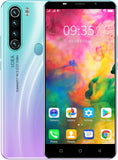 MTGud Goedkope smartphone, 5,0 inch display, Android mobiele telefoons, Dual SIM Dual Camera, 16 GB ROM UP tot 128 GB, Bluetooth-ondersteuning, GPS, Wi-Fi Basic Cell Phones (Note80-Purple)