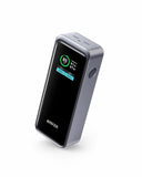 Anker Prime Powerbank, 12.000 mAh 2-poorts oplader met 130 W vermogen, slim display, compatibel met iPhone 14/13-serie, Galaxy, MacBook, Dell, en meer (laadstation niet inbegrepen)