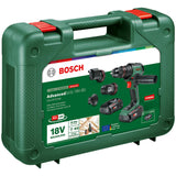 Bosch accuschroefboormachine AdvancedDrill 18V-80 QuickSnap (boren en schroeven; met haaks, excentrisch en magnetisch opzetstuk; extra handgreep; met accu en oplader)