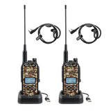 Retevis EZTalk 62 Oplaadbare Walkie-Talkies, Tweewegradio met 2200 mAh Li-on-Batterij, Dempen, IP67, 7 Jachtoproepen, Radiocommunicatie voor de Jacht, Buiten (2 Stuks, Camouflage)