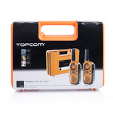 Topcom Walkie Talkie - met 8 kanalen en een bereik tot 10 km - met headset en display, RC-6404