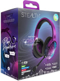 STEALTH PANTHER Cosmic - Over-ear gaming headset, Werkt met PS4/PS5, XBOX, Switch, pc met flexibele microfoon, 3,5 mm jack, 1,5 m kabel, lichtgewicht, comfortabel en duurzaam