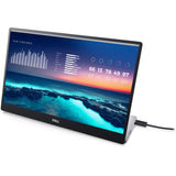 Dell P1424H 14" Full HD (1920x1080) Draagbare Monitor, 60Hz, IPS, 6ms, 2x USB-C, 3 Jaar Garantie, Zilver