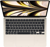 Apple 2022 MacBook Air met M2‑chip: 13,6‑inch Liquid Retina-display, 8GB RAM, 512 GB SSD-opslag; sterrenlicht