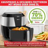Tefal Easy Fry XXL Hot Air Fryer, Extra Large Capacity 5.6L/1.6kg, Energy Saving, Stylish Design with Stainless Steel Housing, Fast Cooking, Crispy Results, Healthy Cooking, EY701D