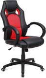 SONGMICS OBG56BR gamingstoel, zwart/rood