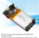 V1.2 UPS Power HAT Board, 400mA Oplaadvoeding UPS HAT voor Zero Board, Ingebouwde 1000mAh Batterij