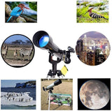 Telescopen Telescoop voor Volwassenen Astronomie Beginners, 60 mm Travel Refractor Telescoop met Verstelbaar Statief, Kijkmaan Telescoop