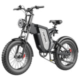 CANTAKEL MX25 48V25AH elektrische fiets, 20 * 4inches, volledige schorsing off-road Fat tire mannen fiets, voor en achter hydraulische olieremmen, geschikt voor sneeuw en strand, berg