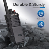 Retevis RT29D Krachtige Walkie Talkie DMR, IP67 Waterdicht, UHF, 3200mAh, Digitale Walkie Talkies met Goede Codering voor Hotel, Magazijn, Boerderij (Zwart, 2 Stuks)