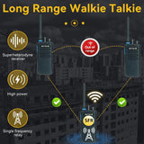 Retevis P1 Walkie Talkie DMR, Professionele Portofoon Lange Afstand, Bidirectionele Radio Superhet, Zenden Onderbreken Relais, 2500mAh Draagbare Radio Digitale voor Logistiek (zwart, 2 stuks)