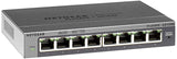 Netgear GS108E Managed Switch 8-poorts Gigabit Ethernet LAN Switch Plus (Network Switch Managed, VLAN, IGMP Snooping, QoS, fanless, robuuste metalen behuizing, ProSAFE levenslange garantie)