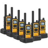 Retevis RB648P IP67 Waterdichte WalkieTalkies, Lange Afstand Tweewegradio, Noodalarm, VOX, Type C, Oplaadbare Radio voor Fabrieksbouw (Geel, 6 Stuks)