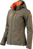 Storm Explorer Softshelljas voor dames, ademend en waterdicht, lichte overgangsjas voor de lente en zomer, weerbestendige outdoorjas, regenjas met capuchon