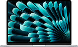 Apple 2024 13” MacBook Air met M3-chip: 13,6” Liquid Retina-display, 8 GB centraal geheugen, 256 GB SSD-opslag, toetsenbord met achtergrondverlichting, 1080p FaceTime HD-camera, Touch ID; Zilver