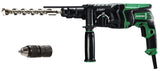 HiKOKI Bohr- & Meißelhammer DH28PMY2 (850W, 3.0 J, SDS-plus-Werkzeugaufnahme, Antivibrationssystem, Zubehör, Koffer)