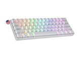 Ranked S60 Supernova 60% | Heet Verwisselbaar Mechanisch Gamingtoetsenbord | 61 Toetsen Multi Color RGB LED Backlit voor PC/Mac | QWERTY Amerikaanse (Wit, Gateron Optical Speed Yellow)