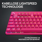 Logitech G PRO X TKL LIGHTSPEED Draadloos gamingtoetsenbord - MAGENTA - DEU - TACTILE