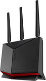 ASUS BE86U Dual-Band WiFi 7, 4096-QAM, Multi-Link, AI WAN, Ondersteuning AiMesh, netwerkbeveiliging, VPN, Guest Network Pro, zwart