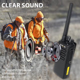 Retevis RT81V digitale walkietalkies, professionele waterdichte bidirectionele radio, groot bereik, 2200 mAh, digitale analoge handheld-radio voor de jacht (zwart, 1 pakket)