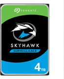 Seagate SkyHawk, 4 TB, Interne Harde Schijf, 3.5", SATA 6 GB/s, 256 MB Cache, voor DVR/NVR-bewakingscamerasysteem, voor Video-opslag, 3 jaar Interne Rescue Services, FFP (ST4000VXZ16)