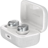 Sennheiser MOMENTUM True Wireless 4 - Smart Earbuds met Bluetooth 5.4, kristalhelder geluid, comfortabel ontwerp, accuduur van 30 uur en adaptieve ANC - wit zilver