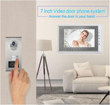 Videodeurbel 7 Inch HD Kleurenvideo Deurtelefoon Deurbel Intercomsysteem + RFID Toegangscontrole Camera For Multi- / Familie Appartement Makkelijke Installatie (Size : 530-V70C-4)