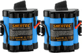 2 x Shentec 18 V 3000 mAh lithium-accu, compatibel met Gardena robotmaaier R80Li R75Li R70Li R50Li R45Li R40Li R38Li Husqvarna automatische grasmaaier 105, 305, 308, 308 x Flymo 1200R