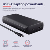 Trust Laro 20000mAh 65W USB-C Laptop Powerbank, Power Bank met Quick Charge en Power Delivery, Incl USB-C Kabel, Laptop/Macbook/Chromebook