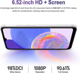 KXD A07 Android 12 smartphone zonder abonnement, 6,52 inch simlockvrije mobiele telefoons, 4 GB + 64 GB, externe SD 256 GB,13 MP + 8 MP camera,dual-sim, batterij 4500 mAh Face ID FM wit