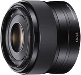 Sony SEL-35F18 standaard lens (vaste brandpuntsafstand, 35 mm, F1.8, APS-C, geschikt voor A6000, A5100, A5000 en Nex serie, E-mount) zwart