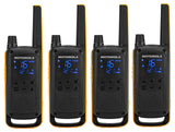 PNI Motorola TALKABOUT T82 Extreme Quad draagbare PMR radio kit set met 4 stuks + Gift Sticky Pad Blauw