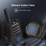 Retevis RT668B Walkie Talkies voor Volwassenen, Oplaadbare Walkie Talkies met 10-Voudige Oplader, PMR446 Professionele Portofoon, USB-C, voor School, Restaurant (Zwart, 10 Stuks)