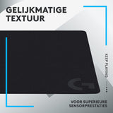 Logitech G G240 stoffen Gaming muismat, Geoptimaliseerd voor gamingsensors, gemiddelde oppervlakfrictie, antislip Muismat, Mac en PC gaming accessoires, 340 x 280 x 1 mm