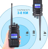 Retevis Ailunce HD1 10W DMR amateurradio, dual-band, digitale tweewegradio, type-C 3200mAh batterij, IP67 waterdicht, 16 toetsen DTMF, compatibel met andere hamradio en tweewegradio (1 stuks, zwart)