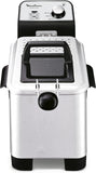 Moulinex Easy Pro Premium AM338070 Semi-professionele olie-friteuse, 3 l, ondergedompelde weerstand, temperatuurregeling, demonteerbaar, eenvoudige bewaking, druppelpositie, Easy Pro Premium AM338070