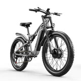 Shengmilo S600 elektrische fiets voor volwassenen met twee motoren, 17,5 Ah accu, heren mountainbike e-fiets, elektrische 26 inch brede band E-mountainbike