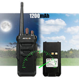 Retevis RT648 Waterdichte Walkie Talkie, IP67 Lange Afstand Handradio voor Volwassenen, PMR446 Licentievrije USB Oplaadbare 2-Weg Radio voor Buiten, Skiën, Noodgevallen(Zwart, 5 Stuks)