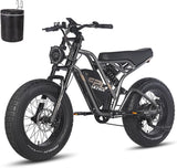 Fafrees OFFICIELL F20 Ultra 48 V 25 Ah accu E-bike voor dames, 20 inch, Farfrees, e-bike voor heren, 79 N.m E mountainbike, elektrische fiets tot 180 kg, Shimano 7 Fatbike elektrisch, elektrische