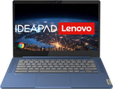 Lenovo Chromebook IdeaPad Slim 3, 14" Full HD Display | MediaTek Kompanio 520 | 4GB RAM | 64GB SSD | ARM Mali-G52 Graphics | Chrome OS | QWERTZ | blauw