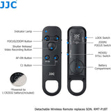 JJC 2-in-1 Schieten Handgreep met Afneembare Draadloze Afstandsbediening voor Sony ZV-E10 ZV-1 A6600 A6400 A6100 RX0II RX100VII A7C A7SIII A7RIII A7RIV past Vlogging Vervangt GP-VPT2BT Statief Grip