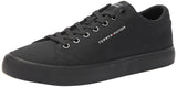 Tommy Hilfiger Heren Th Hi Vulc Low Canvas Fm0fm04882 Vulcanized Sneaker, Zwart, 42 EU