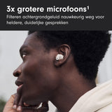Beats Studio Buds + | echt draadloze oortjes met ruisonderdrukking, verbeterde compatibiliteit met Apple en Android, ingebouwde microfoon, zweetbestendige bluetoothoortjes - Ivoorwit