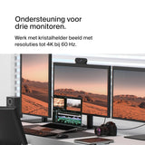 Belkin Connect universeel 11-in-1 USB-C docking station voor 3 monitoren, Silicon Motion-technologie - voor Mac, Windows en Chromebook - 100 W PD, 10 Gbps gegevensoverdracht, 2,5 Gbps Ethernet - Zwart