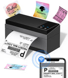 Phomemo DHL Labelprinter Bluetooth, PM249 Labelprinter 4 x 6, Verzendlabelprinter, Zwart Thermische Print (Zwart Labelprinter)