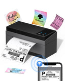 Phomemo DHL Labelprinter Bluetooth, PM249 Labelprinter 4 x 6, Verzendlabelprinter, Zwart Thermische Print (Zwart Labelprinter)