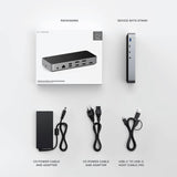 SATECHI Multiport USB-C, 13 in 1, Drievoudig 4K Docking Station met 100W PD, 2 Displayport, 2 HDMI, 4 USB-C, USB-A, Gigabit Ethernet en Audio Jack - voor MacBook en Windows