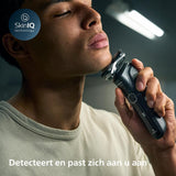 Philips Shaver Series 5000 - Elektrisch Nat & Droog-scheerapparaat met SkinIQ technologie, uitklapbare trimmer, reisetui en Quick Cleanpod met 1 cartridge (model S5898/50)