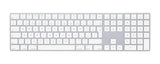 Apple Magic Keyboard met numeriek toetsenblok: Bluetooth, oplaadbaar. Werkt met Mac, iPad of iPhone; Nederlands, zilver